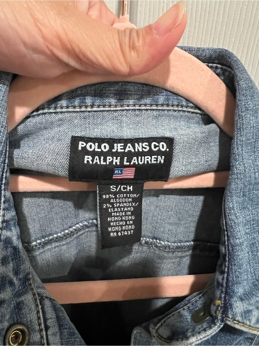 Polo by Ralph Lauren Blue Denim Button-Front Shirt Dress - Picture 2 of 2